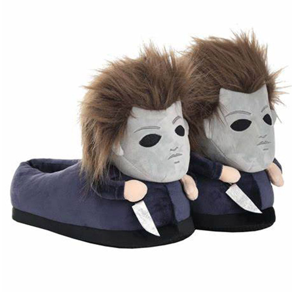 Halloween Michael Myers Cosplay Schuhe Hoome Warm Plüsch Slipper Halloween Zubehör Geschenke Film