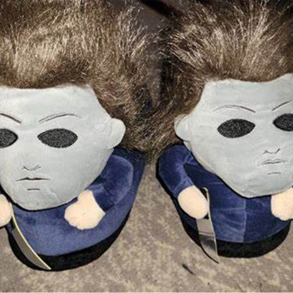 Halloween Michael Myers Cosplay Schuhe Hoome Warm Plüsch Slipper Halloween Zubehör Geschenke Film