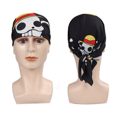 Halstuch Strohhut Totenkopf Banner Hut Stirnband Halloween Karneval Kostüm Zubehör