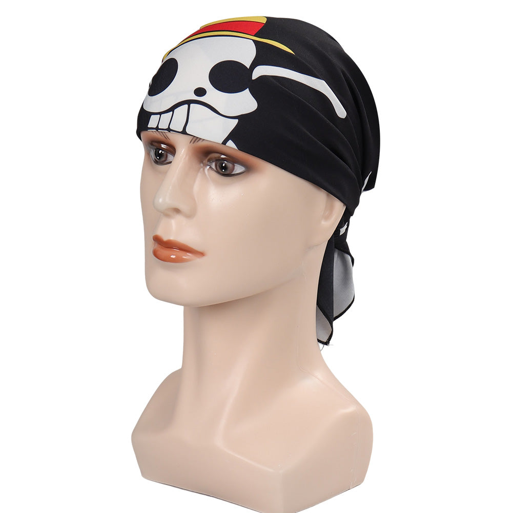 Halstuch Strohhut Totenkopf Banner Hut Stirnband Halloween Karneval Kostüm Zubehör