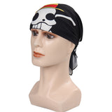 Halstuch Strohhut Totenkopf Banner Hut Stirnband Halloween Karneval Kostüm Zubehör