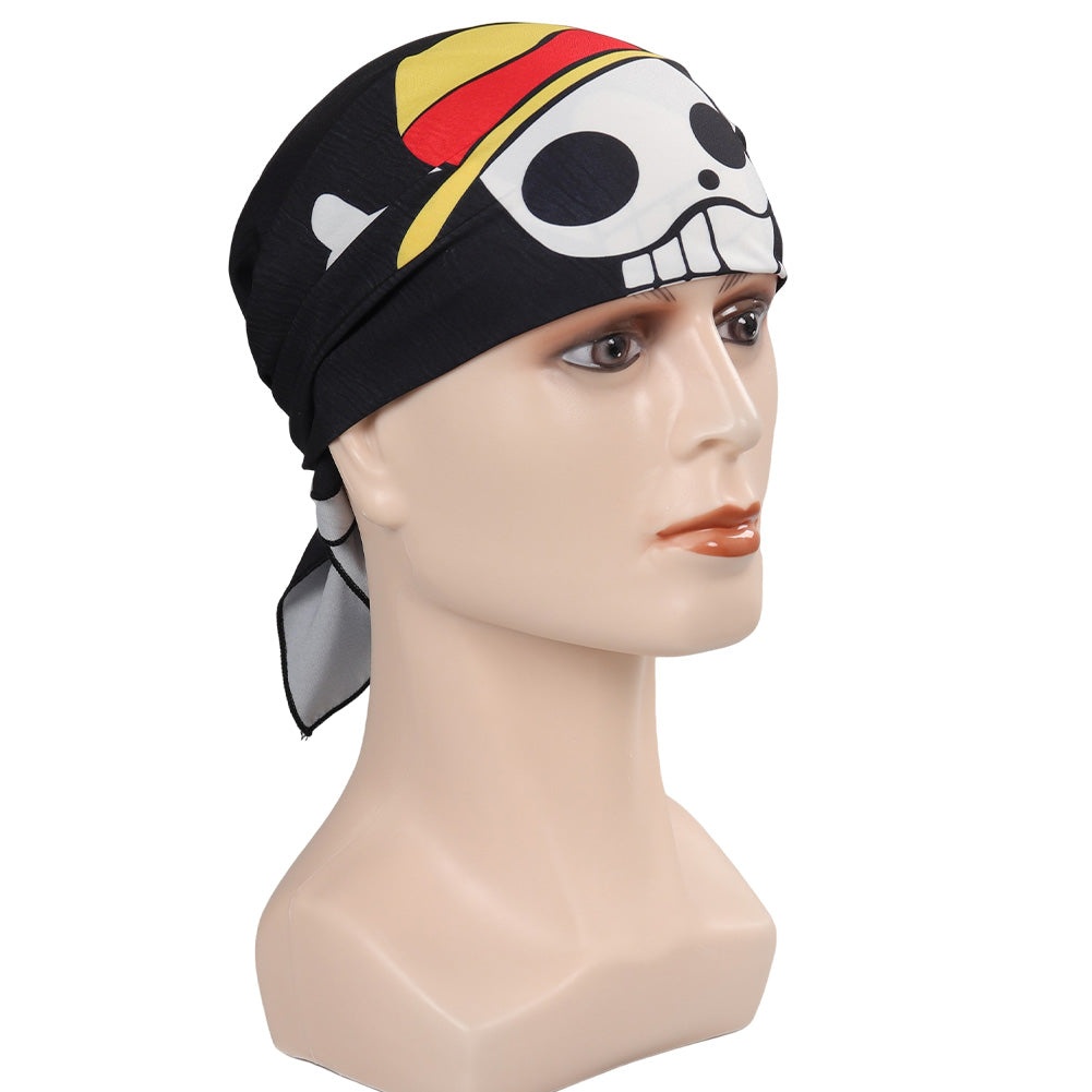 Halstuch Strohhut Totenkopf Banner Hut Stirnband Halloween Karneval Kostüm Zubehör