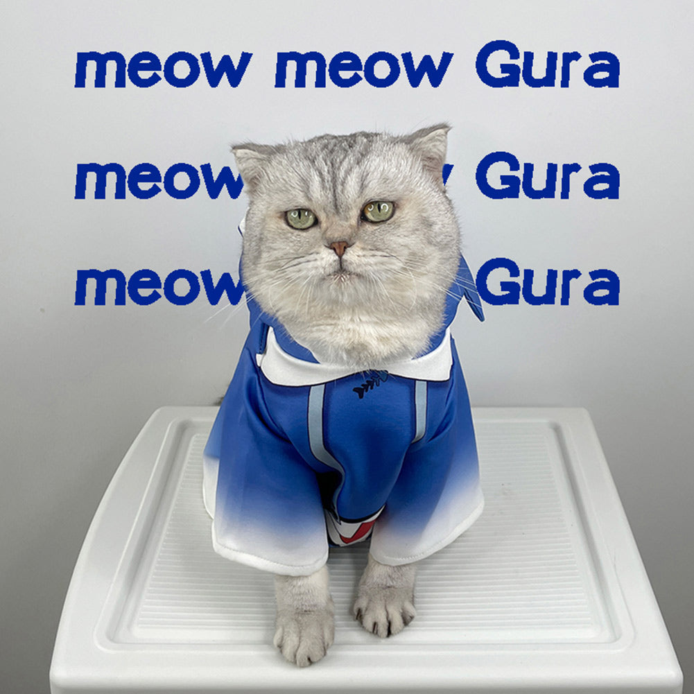 Haustier Kostüm Katze Kleidung Gawr Gura Katze Kostüm Outfits Halloween Karneval Anzug