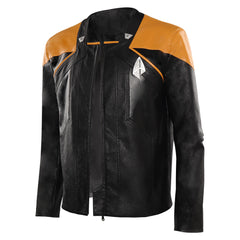 Herren Picard Cosplay Kostüm Outfits Halloween Karneval Anzug Lederjacke
