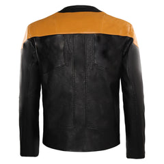 Herren Picard Cosplay Kostüm Outfits Halloween Karneval Anzug Lederjacke
