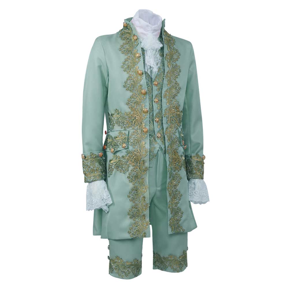 Herren Retro viktorianischer Palast Prinz Cosplay Kostüm Outfit Halloween Anzug Performance Outfit