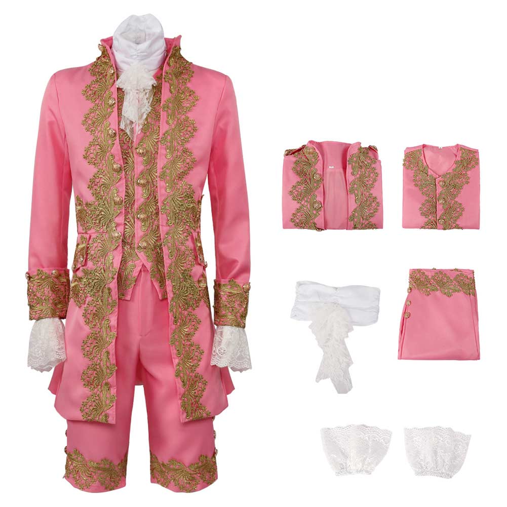 Herren Retro viktorianischer Palast Prinz Cosplay Kostüm Outfit Halloween Performance Outfit