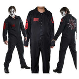 Herren Slipknot Jumpsuit Cosplay Kostüm Outfits Halloween Karneval Anzug