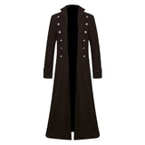 Herren Steampunk Gothic Vintage Mantel Jacket Cosplay Kostüm Outfits