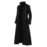 Herren Steampunk Gothic Vintage Mantel Jacket Cosplay Kostüm Outfits