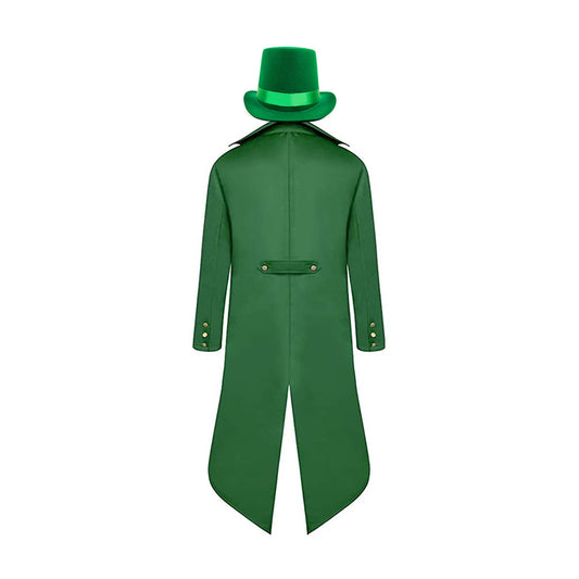 Herren Steampunk Retro St. Patrick's Day Cosplay Kostüm Outfits Halloween Karneval Anzug   