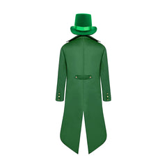 Herren Steampunk Retro St. Patrick's Day Cosplay Kostüm Outfits Halloween Karneval Anzug   