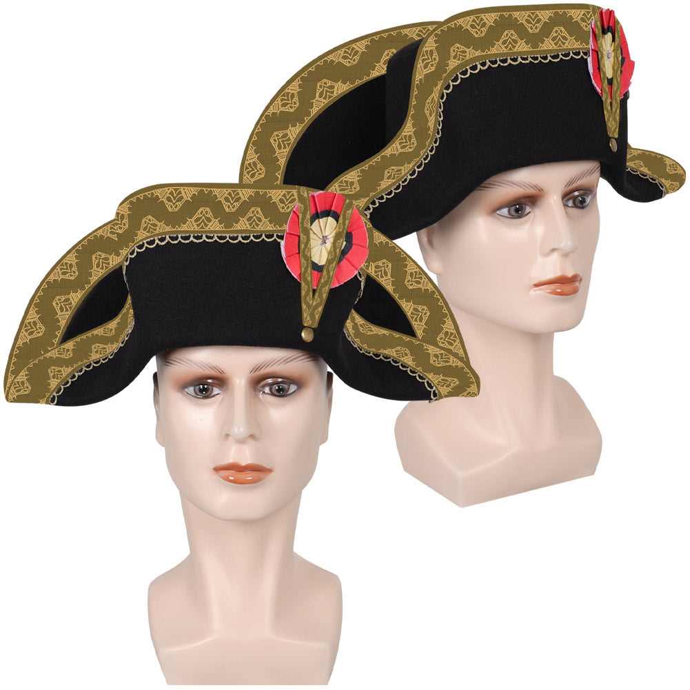 Kapitänshut Napoleon Präsident Heu Outfits Halloween Karneval Kostüm Zubehör Mütze Prop Hut Frankreich