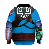 Kinder blau Hoodie 3D Druck Sweatshirt mit Kapuze Kinder Streetwear Pullover