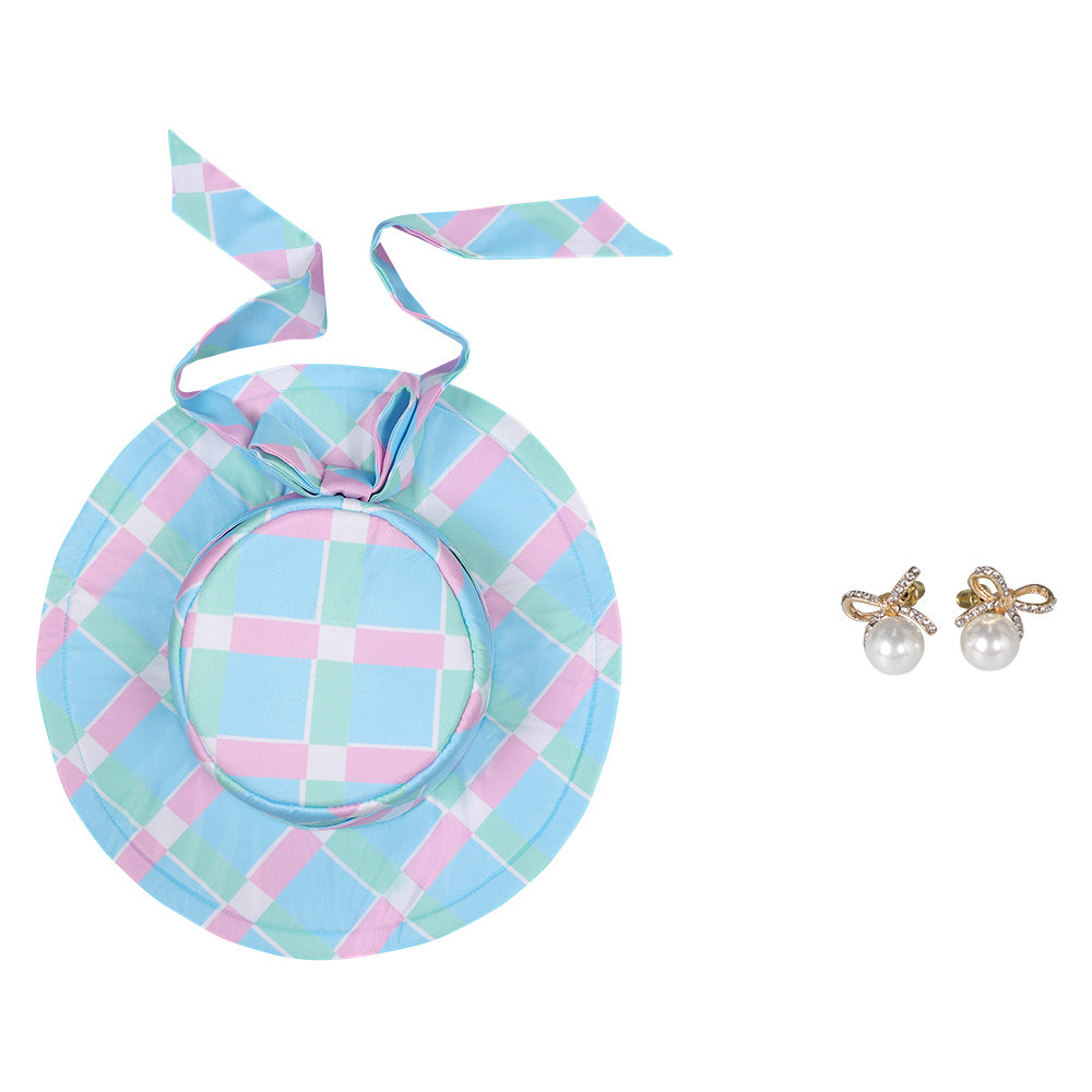 Kinder Cosplay Hut Ohrringe Kostüm Zubehör Outfits Halloween Karneval Party Verkleidung Anzug halloween produkte mode kollokation Strand Hut