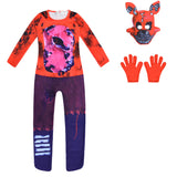 Kinder Cosplay Jumpsuit Mask Handschuhe Kostüm Outfits Halloween Karneval Anzug