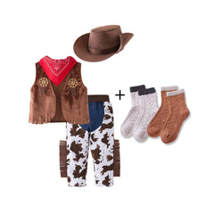 Kinder Cowboy Cosplay Kostüm Outfits Halloween Karneval Anzug