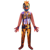 Kinder Halloween Jumpsuit Maske Handshuhe Cosplay Kostüm Outfits Halloween Karneval Anzug