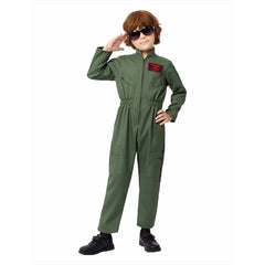Kinder Kampfpilot Cosplay Kostüm Outfits Halloween Karneval Anzug