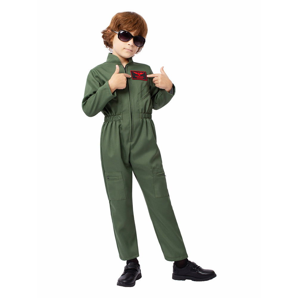 Kinder Kampfpilot Cosplay Kostüm Outfits Halloween Karneval Anzug