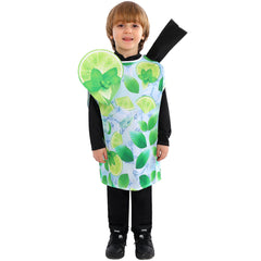 Kinder Limettencocktail Bühnenperformance Cosplay Kostüm Outfits Halloween Karneval Anzug