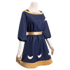 Kinder Mädchen blau Kleid Partykleid Elegant Kurzarm Sommerkleider Kinder Einfarbig A Linie Freizeitkleid