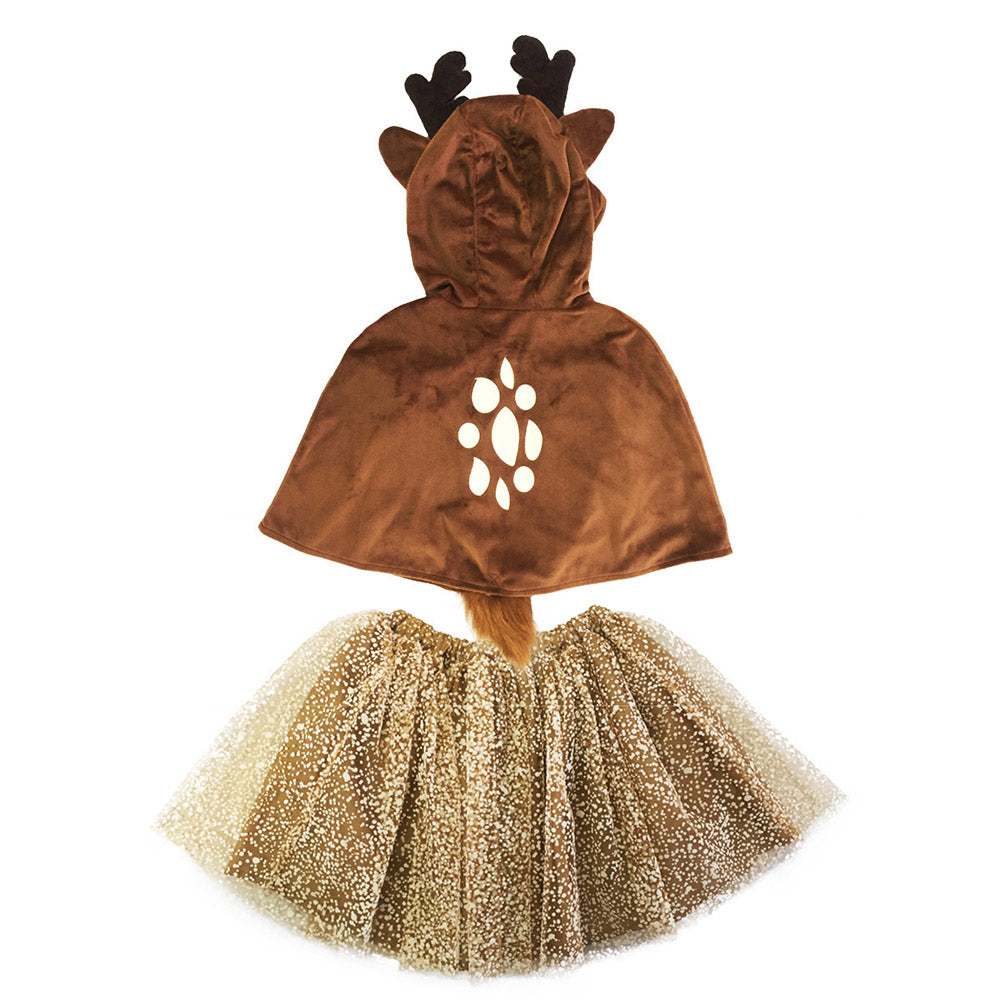 Kinder Mädchen Elch Weihnachten Mädchen Kleid Cosplay Kostüm Outfits Weihnachten Anzug