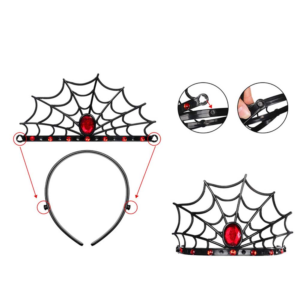  Kinder Mädchen Geister Cosplay Haarband Halloween Party Dekoration Spinnennetz Hexe Tanz Stirnband Foto Requisiten Halloween Karneval Kopfbügel