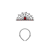  Kinder Mädchen Geister Cosplay Haarband Halloween Party Dekoration Spinnennetz Hexe Tanz Stirnband Foto Requisiten Halloween Karneval Kopfbügel