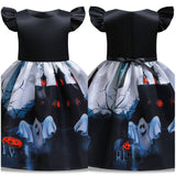 Kinder Mädchen Kleid Kürbis Cosplay Kostüm Outfits Halloween Karneval Party Anzug