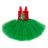 Kinder Mädchen Led grün Tutu Kleid Weihnachten Cosplay Kostüm Outfits