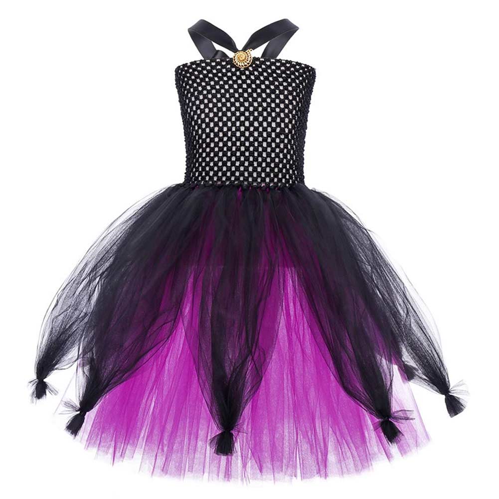 Kinder Mädchen lila Kleid Cosplay Kostüm Outfits Halloween Karneval Anzug