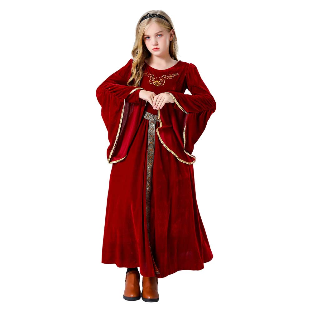 Kinder Mädchen Retro Mittelalterliches Palast Prinzessin Kleid Cosplay Kostüm Outfits Halloween Karneval Anzug