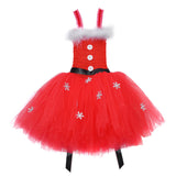 Kinder Mädchen rot Tutu Kleid Weihnachten Cosplay Kostüm Outfits