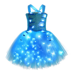 Kinder Mädchen tutu Kleid Blaue Fee Cosplay Kostüm Outfits Halloween Karneval Anzug