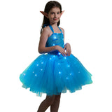 Kinder Mädchen tutu Kleid Blaue Fee Cosplay Kostüm Outfits Halloween Karneval Anzug