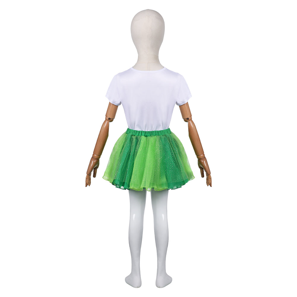 Kinder Mädchen Tutu Kleid Cosplay Kostüm Outfits St. Patrick’s Day Rock Set