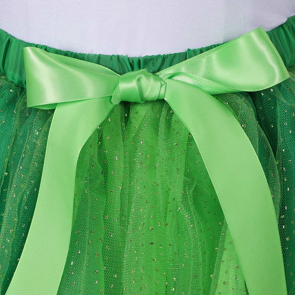 Kinder Mädchen Tutu Kleid Cosplay Kostüm Outfits St. Patrick’s Day Rock Set