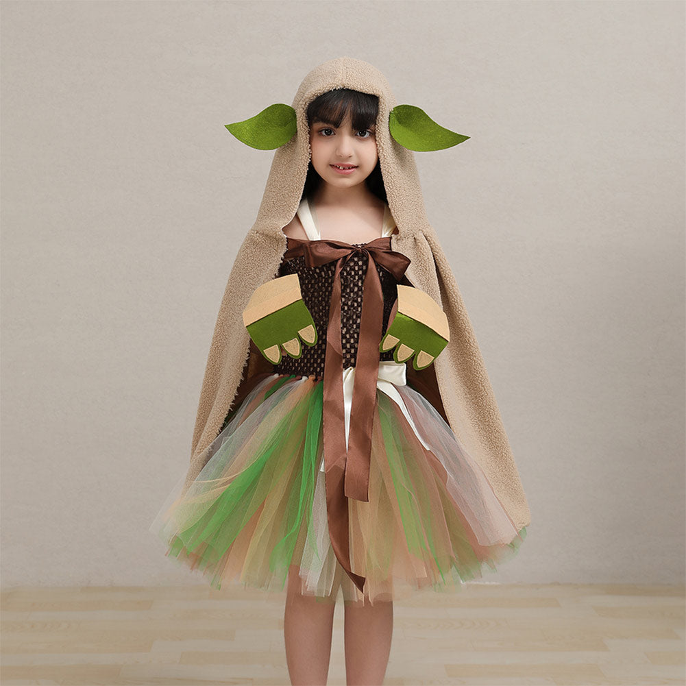 Kinder Mädchen Tutu Kleid Kostüm Outfits Halloween Karneval Anzug