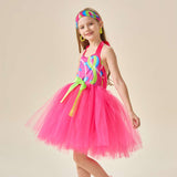 Kinder Mädchen Tutu Kleid rosa Kostüm Outfits 80er Jahre Workout Kostüm für kleine Mädchen