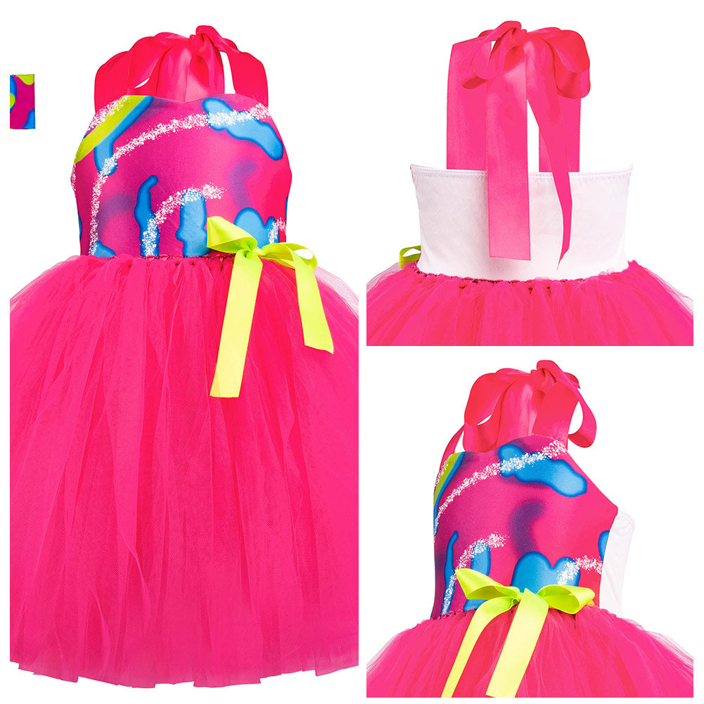 Kinder Mädchen Tutu Kleid rosa Kostüm Outfits 80er Jahre Workout Kostüm für kleine Mädchen
