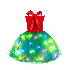 Kinder Mädchen Weihnachten Tutu Kleid Cosplay Kostüm Outfits Halloween Karneval Anzug