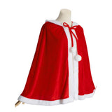 Kinder Mädchen Weihnachten Umhang Cosplay Kostüm Outfit Halloween Karneval Party Anzug