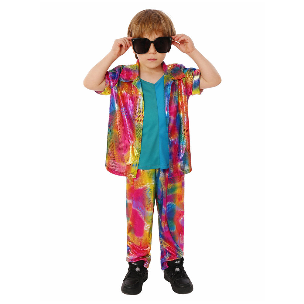 Kinder Mittelalterlich Retro Punk Party Kostüm Bühnenauftritt Kostüm Kinderauftritt Halloween Karnevalskostüm