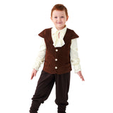 Kinder Mittelalterlicher Piratenritter Cosplay braun Kostüm Outfits Halloween Karneval Anzug