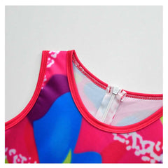 Kinder rosa Jumpsuit Halloween Outfit 80er Jahre Workout Kostüm Outfit