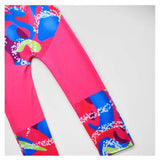 Kinder rosa Jumpsuit Halloween Outfit 80er Jahre Workout Kostüm Outfit