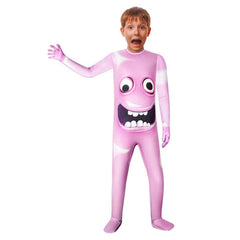 Kinder rosa Jumpsuit Horror Games Cosplay Kostüm Outfits Halloween Karneval Anzug