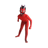 Kinder rot Jumpsuit Horror Games Cosplay Kostüm Outfits Halloween Karneval Anzug