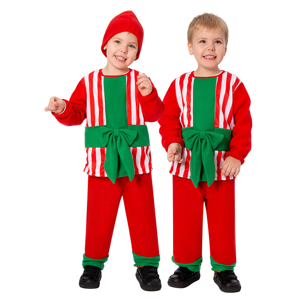 Kinder rot Weihnachten Geschenkbox Kostüm Party Outfits